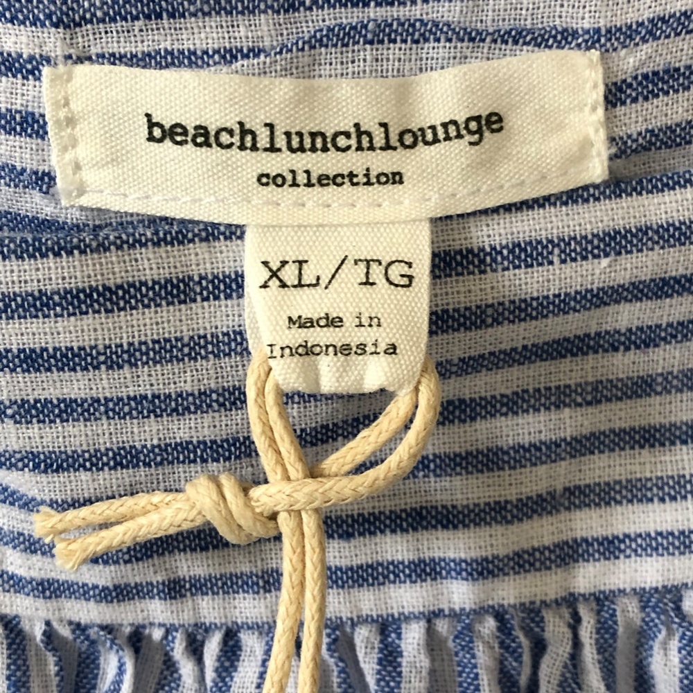 Beachlunchlounge Linen Striped Top - Picture 7 of 10